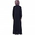 Embroidered Shrug abaya- Navy Blue Embroidered Shrug abaya- Navy Blue